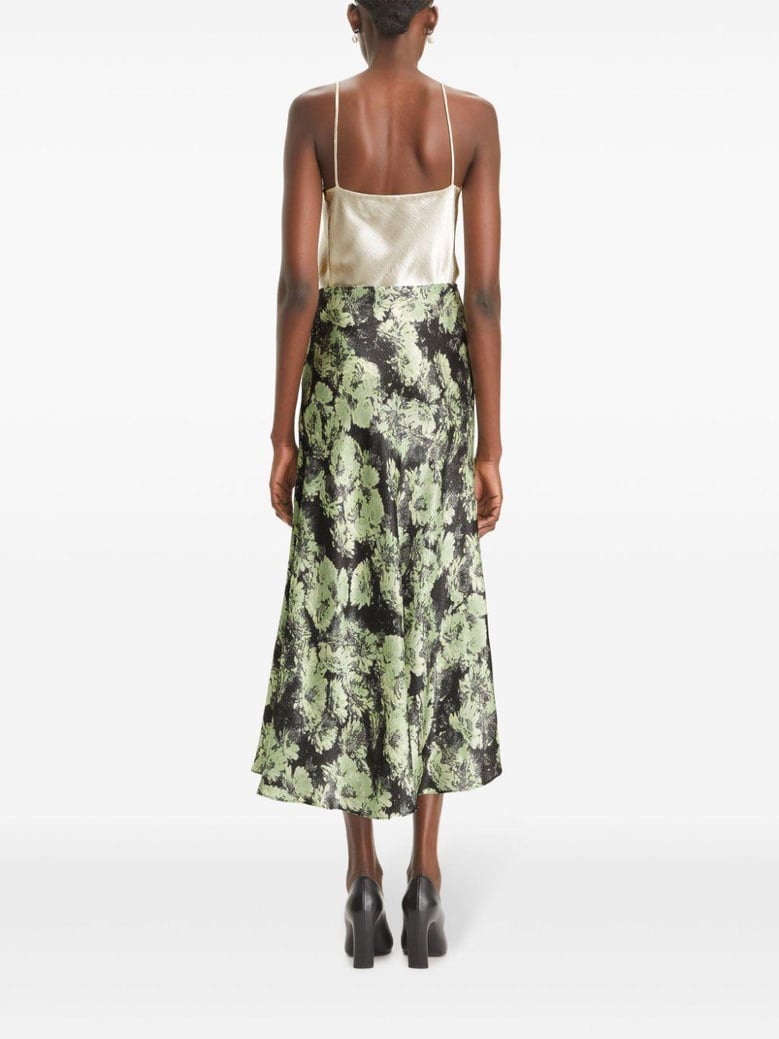 printed long skirt by Selfnex