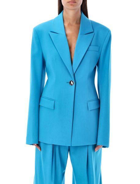 blue cool wool blazer by Selfnex