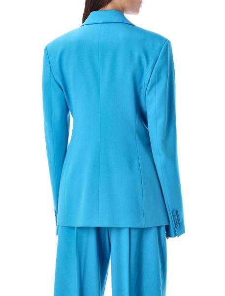 blue cool wool blazer by Selfnex