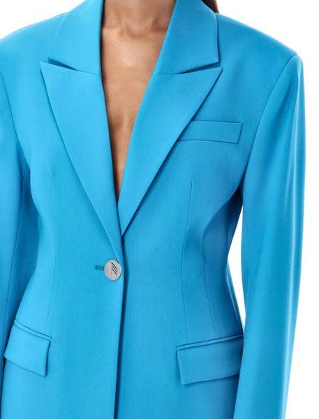 blue cool wool blazer by Selfnex