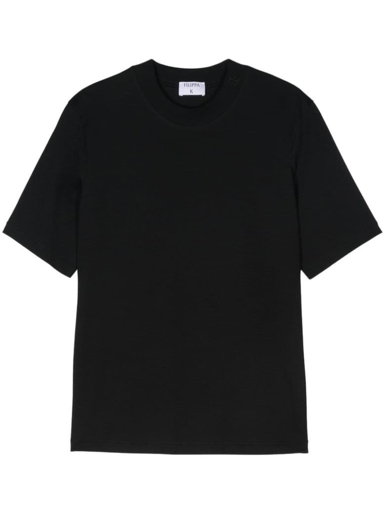 mock neck tee by Selfnex