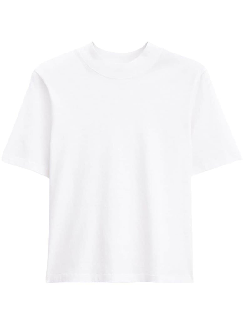 mock neck tee by Selfnex