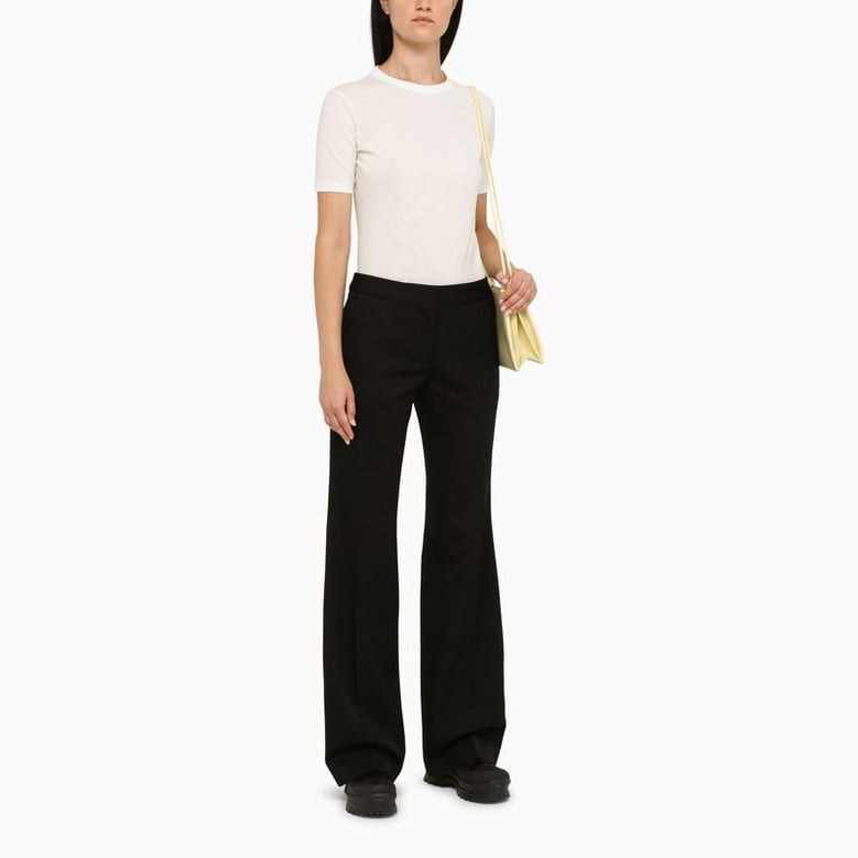 slim tailored pant slightly low waist by Selfnex