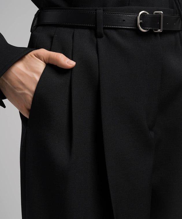 long relaxed wide leg pleated pant by Selfnex
