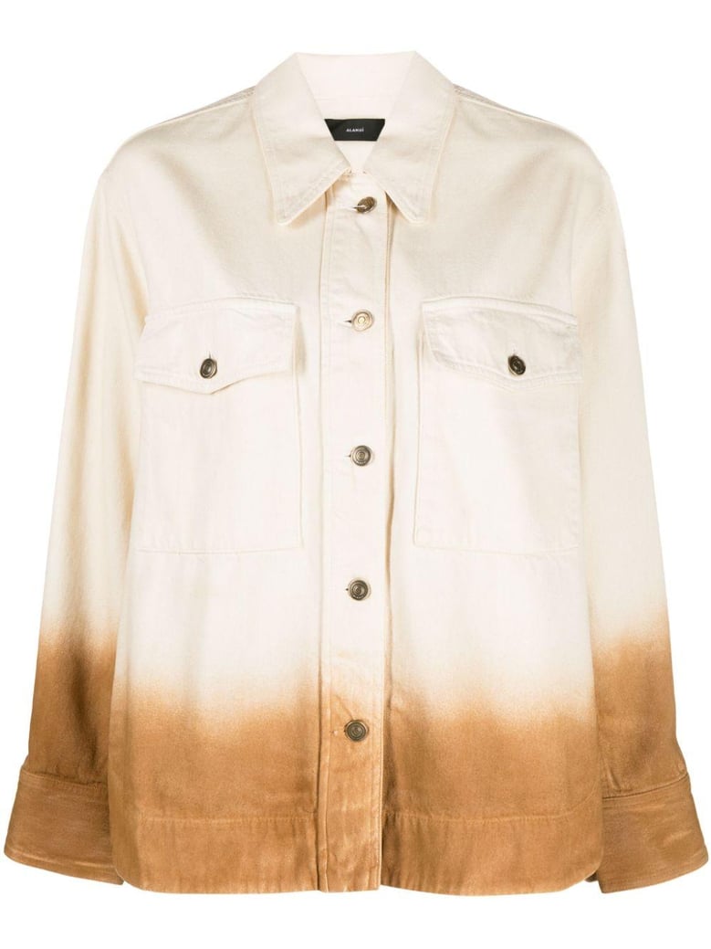 bright hues denim overshirt by Selfnex