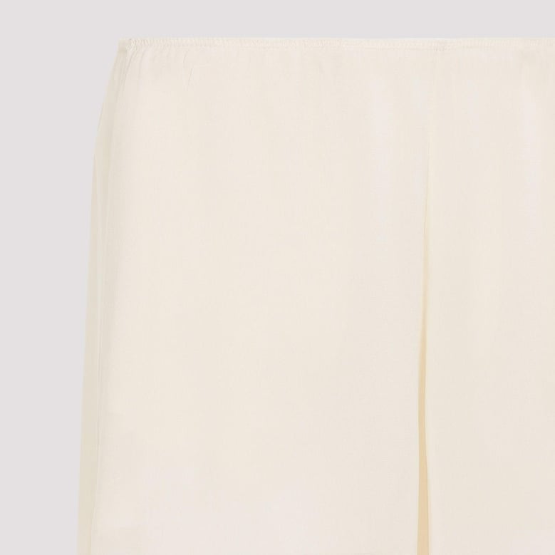 silk georgette long skirt by Selfnex