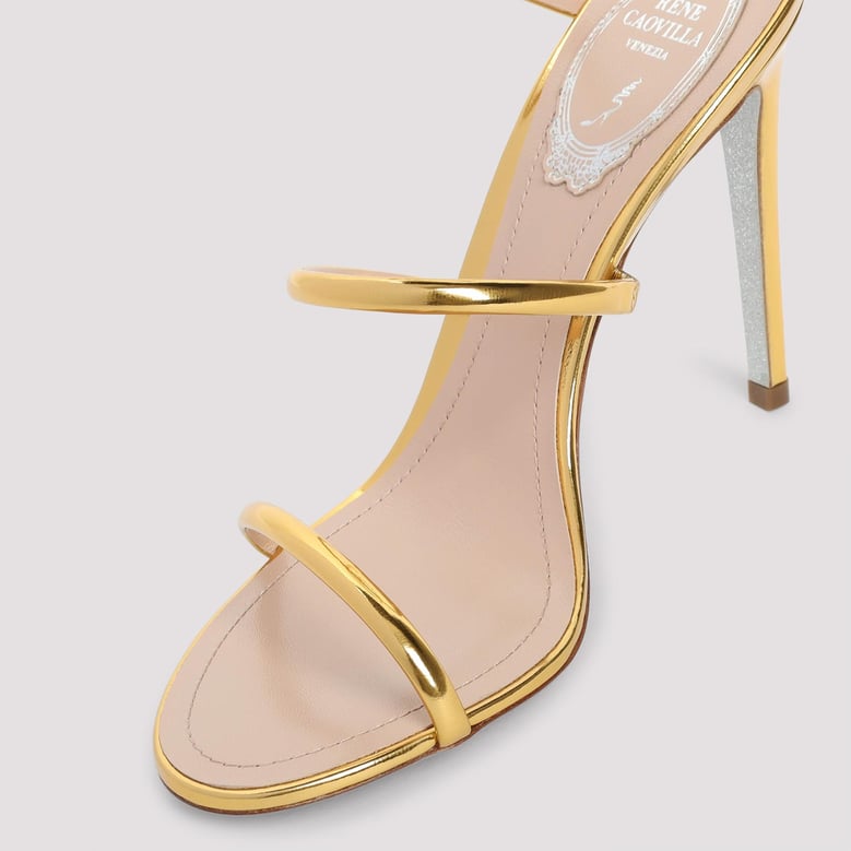 renè caovilla calf leather sandals by Selfnex