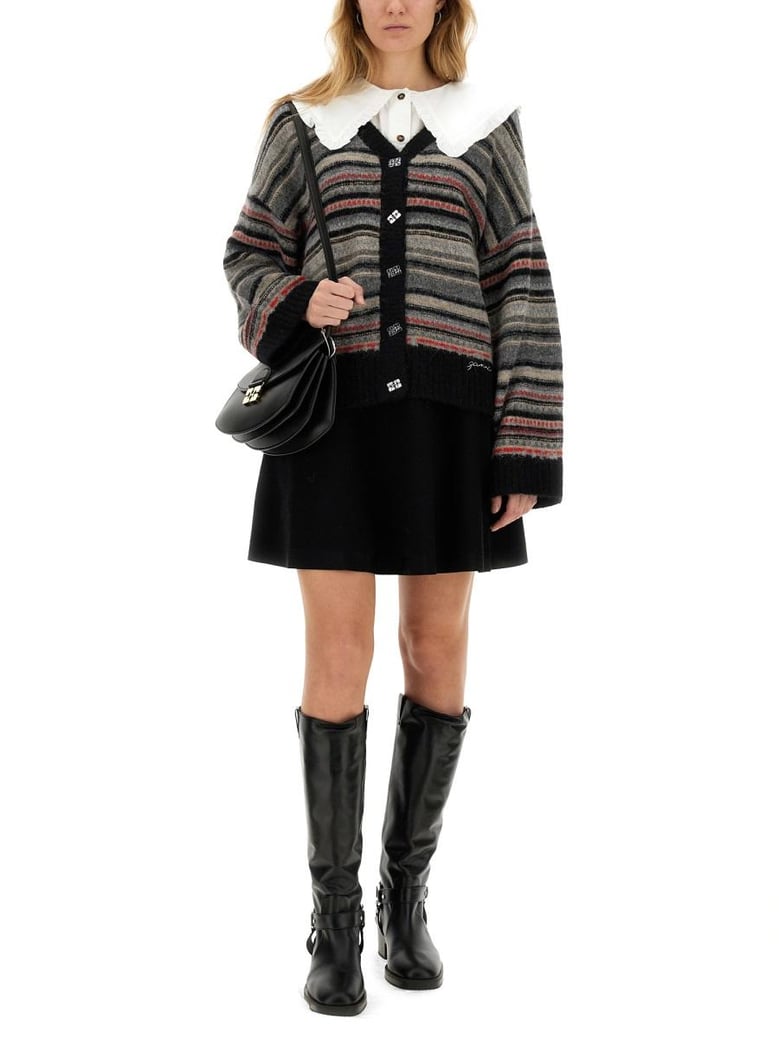 boxy fit cardigan by Selfnex