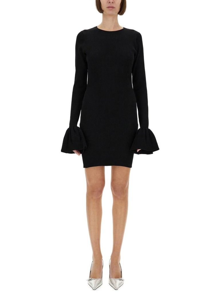 knitted mini dress by Selfnex