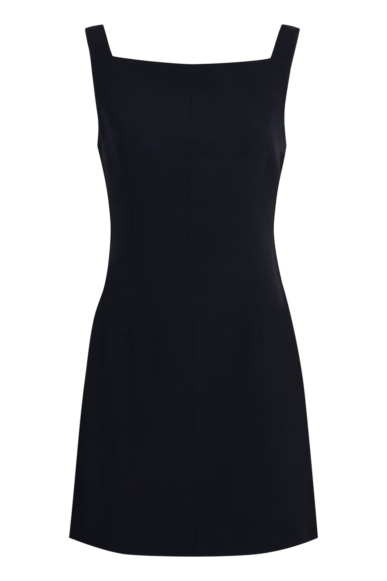 crepe and satin dress by Selfnex