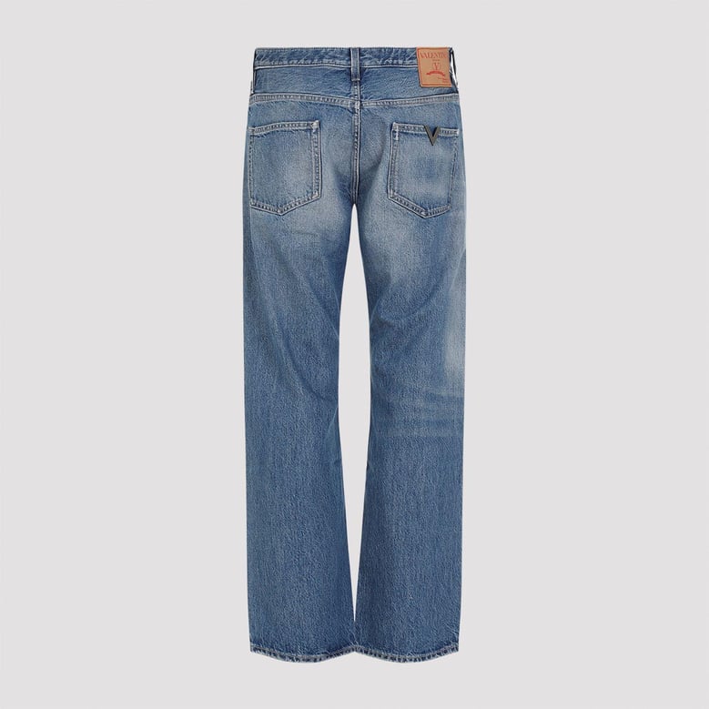 jeans with logo detail by Selfnex