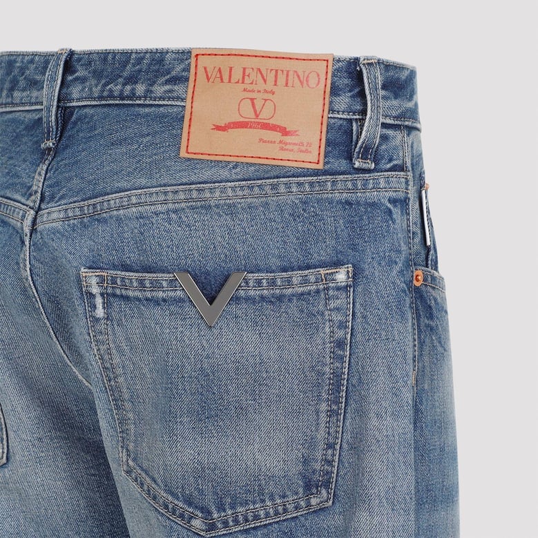 jeans with logo detail by Selfnex