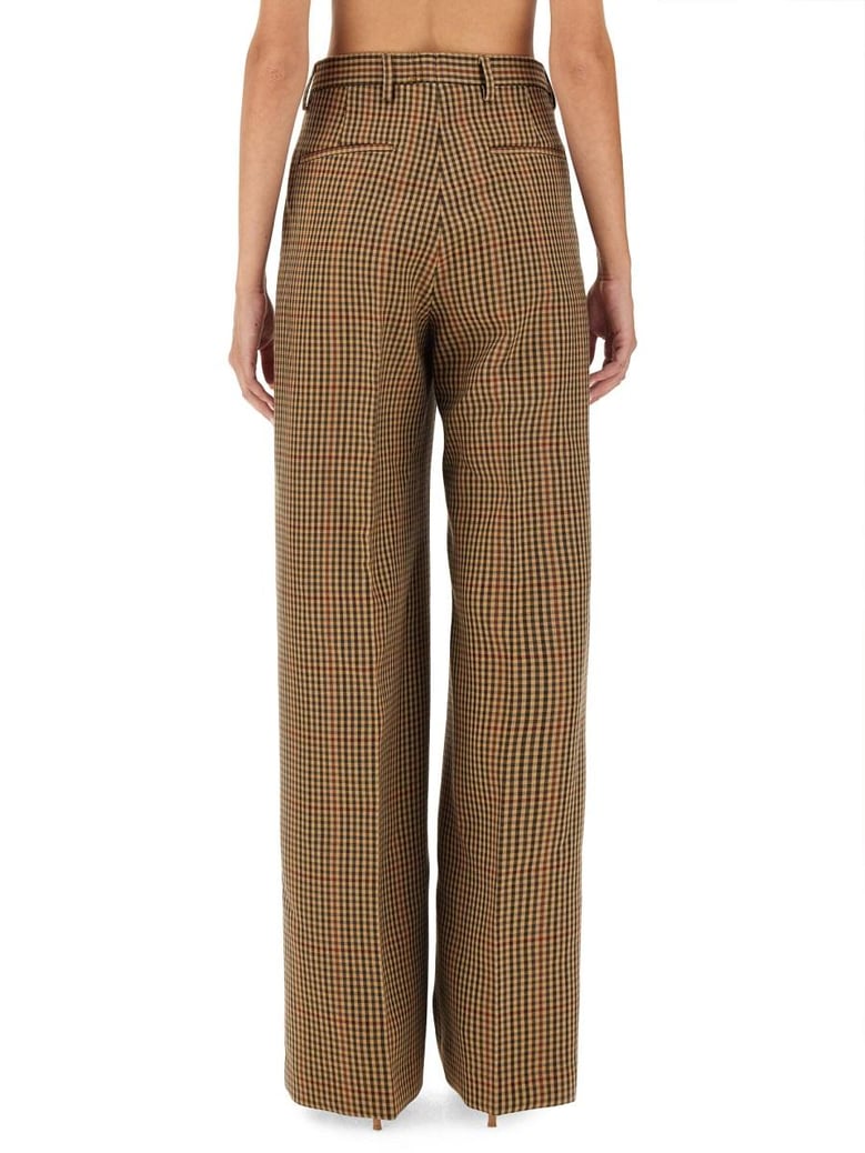 pants with check pattern by Selfnex