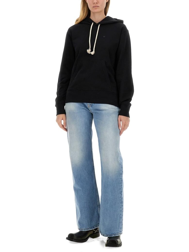 sweatshirt with face patch by Selfnex