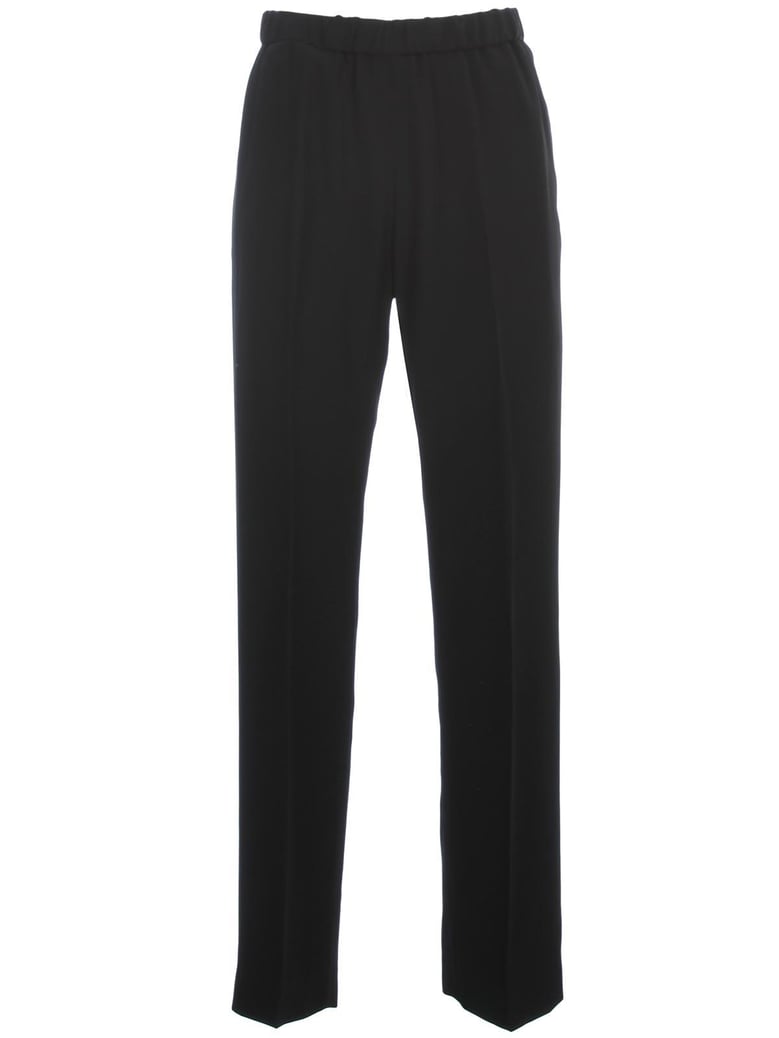 satin pants elastic w/slim bottom by Selfnex