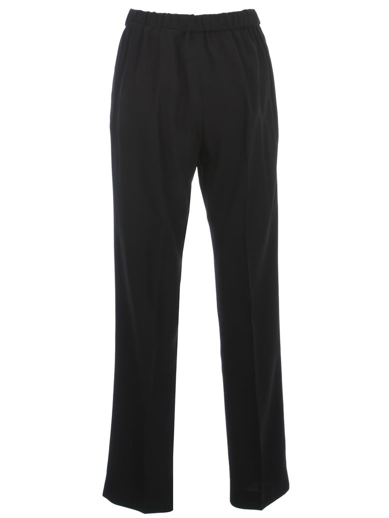satin pants elastic w/slim bottom by Selfnex