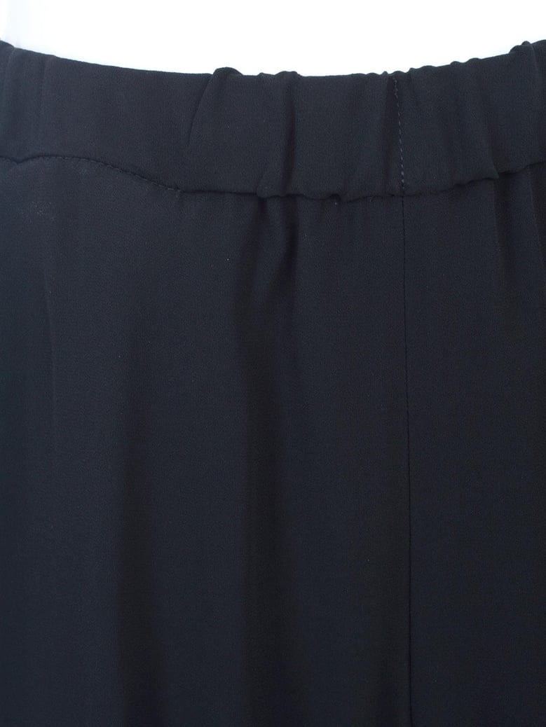satin pants elastic w/slim bottom by Selfnex