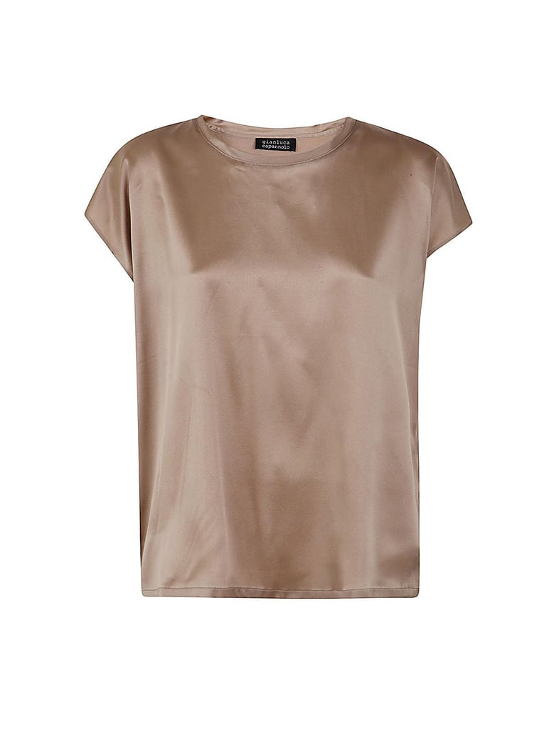 claudia crew neck sleeveless shirt by Selfnex