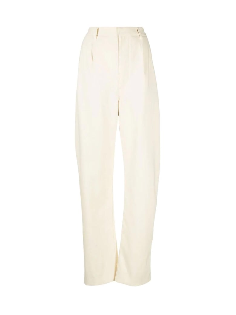 curved suit pants by Selfnex