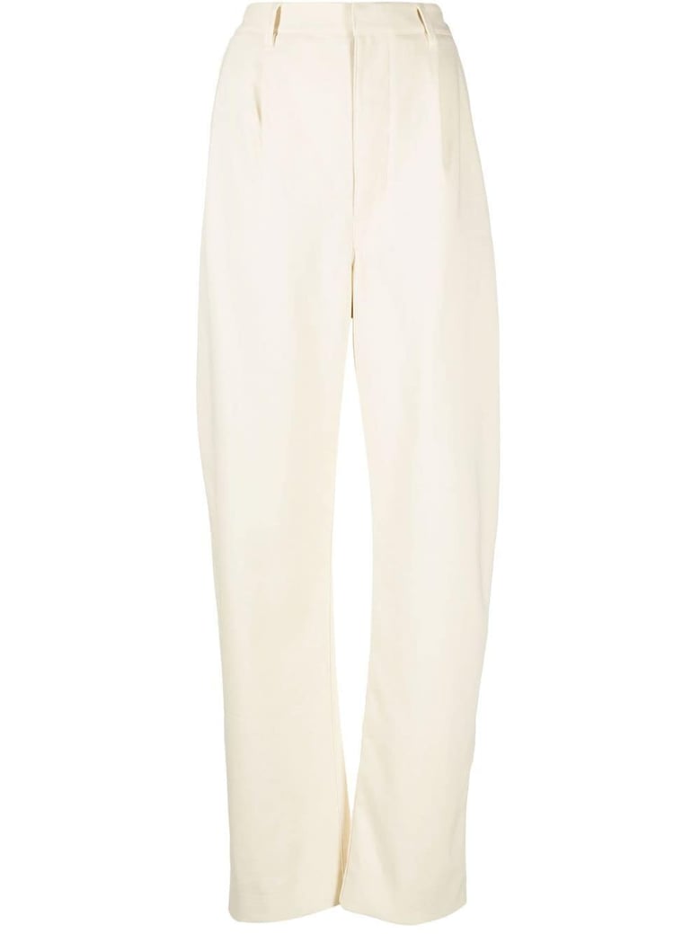 curved suit pants by Selfnex