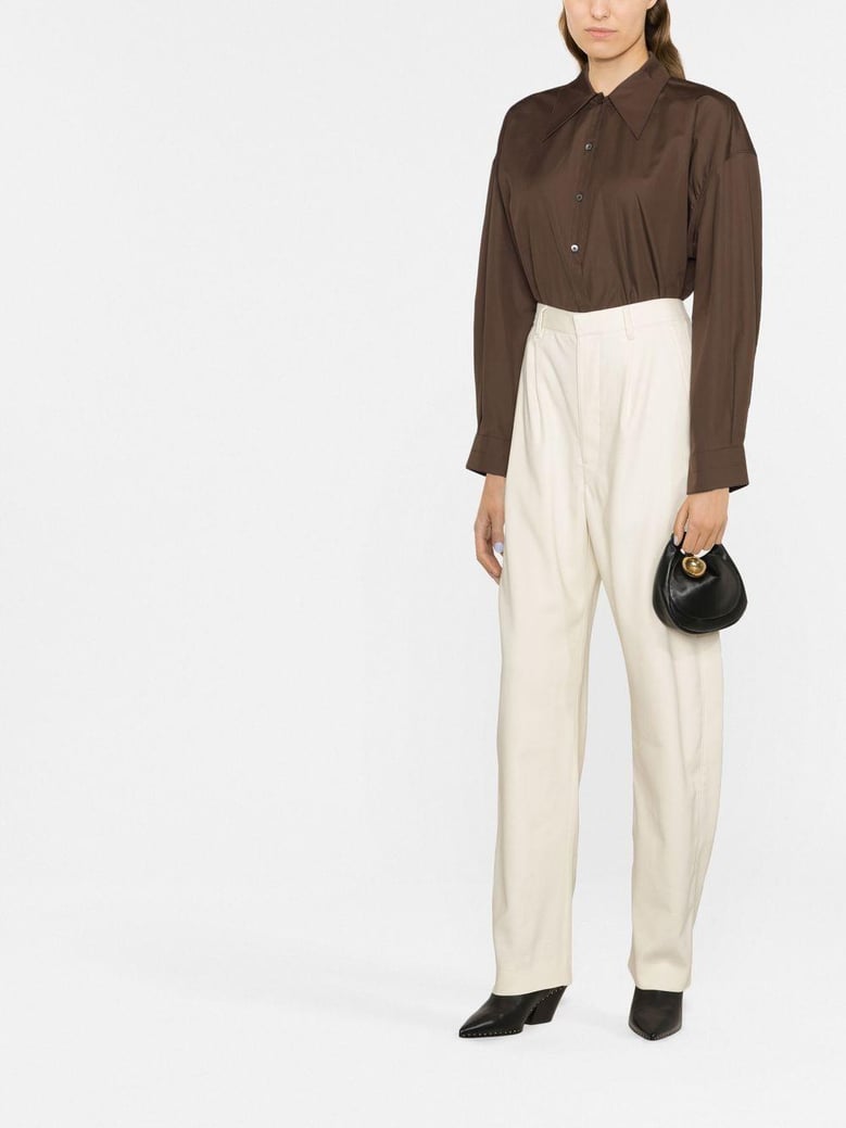 curved suit pants by Selfnex