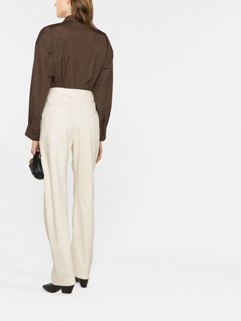 curved suit pants by Selfnex