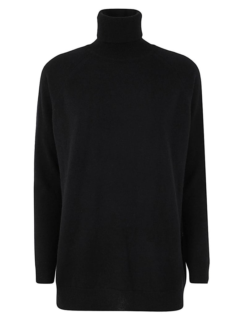 oversized turtle neck side splits detail by Selfnex