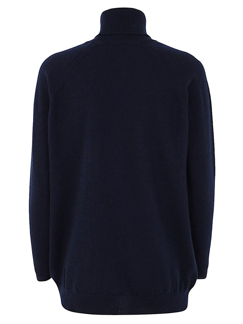 oversized turtle neck side splits detail by Selfnex