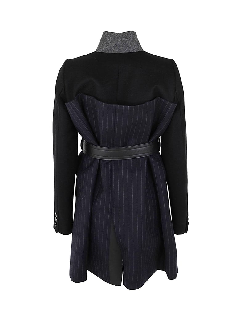 chalk stripe jacket by Selfnex