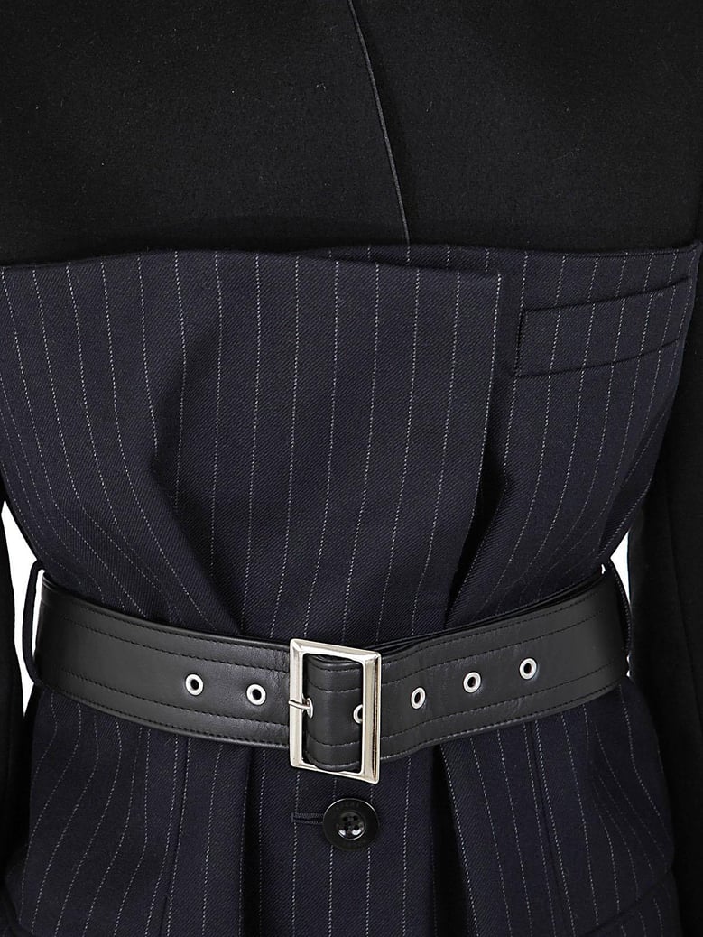 chalk stripe jacket by Selfnex