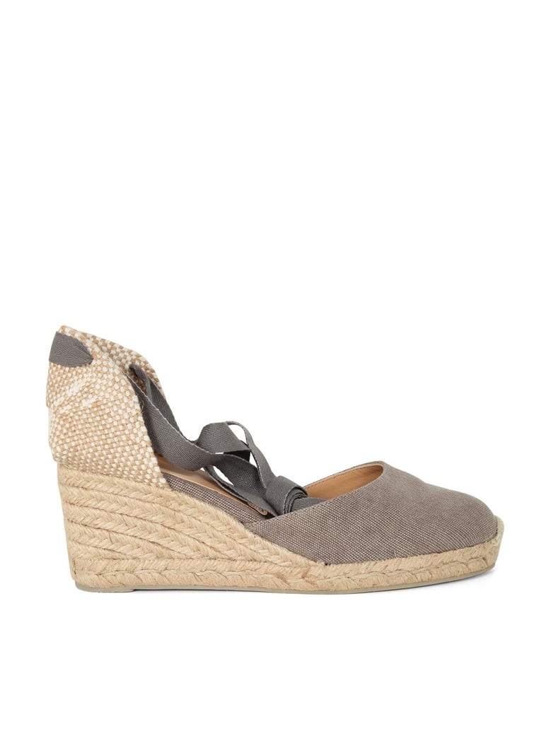 carina espadrilles wedge sandal with ankle laces by Selfnex