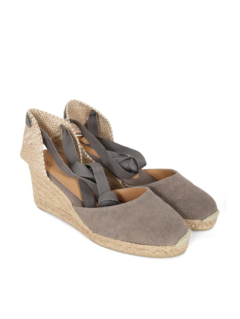 carina espadrilles wedge sandal with ankle laces by Selfnex