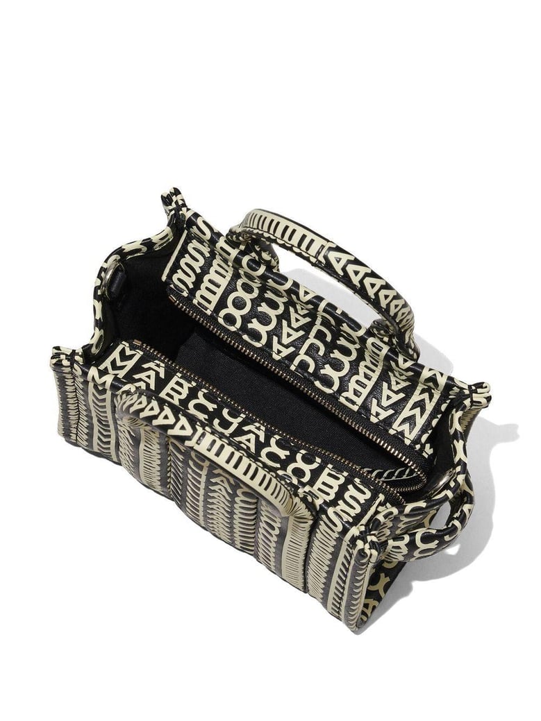 printed leather micro the monogram handbag by Selfnex