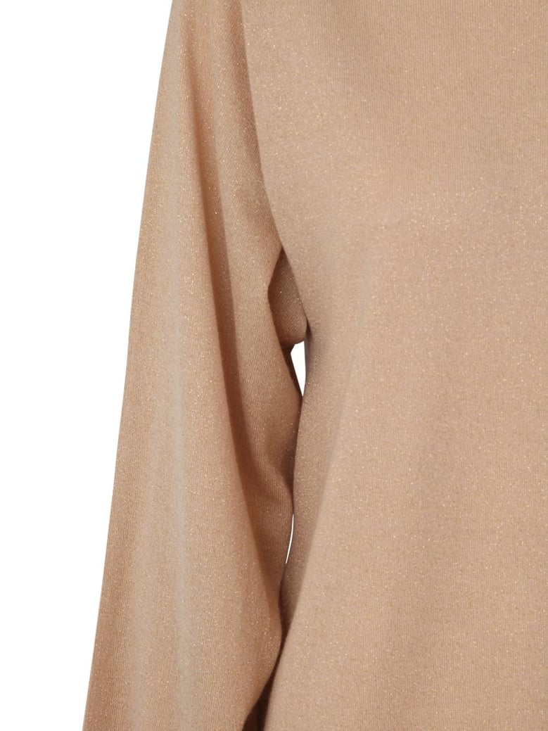 lurex crew neck sweater by Selfnex