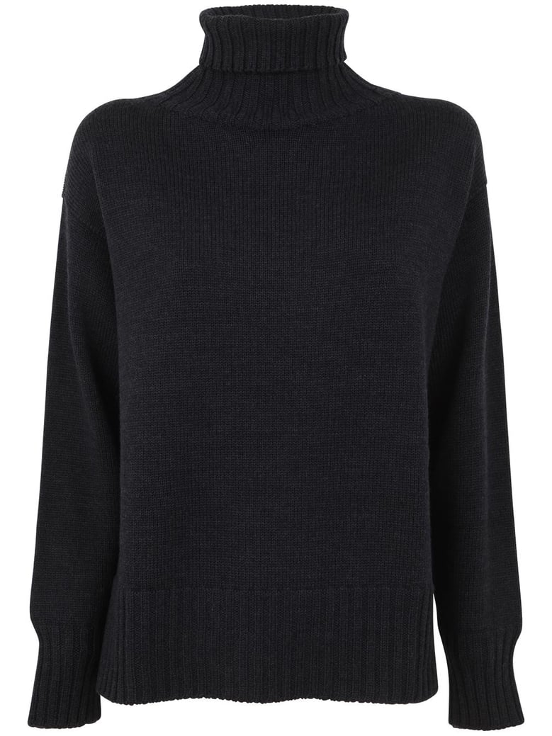 long sleeves turtle neck oversized sweater by Selfnex