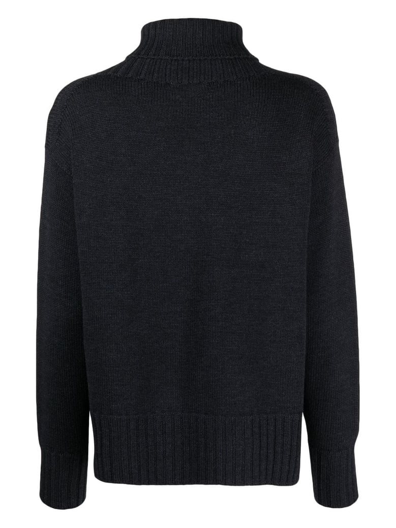 long sleeves turtle neck oversized sweater by Selfnex