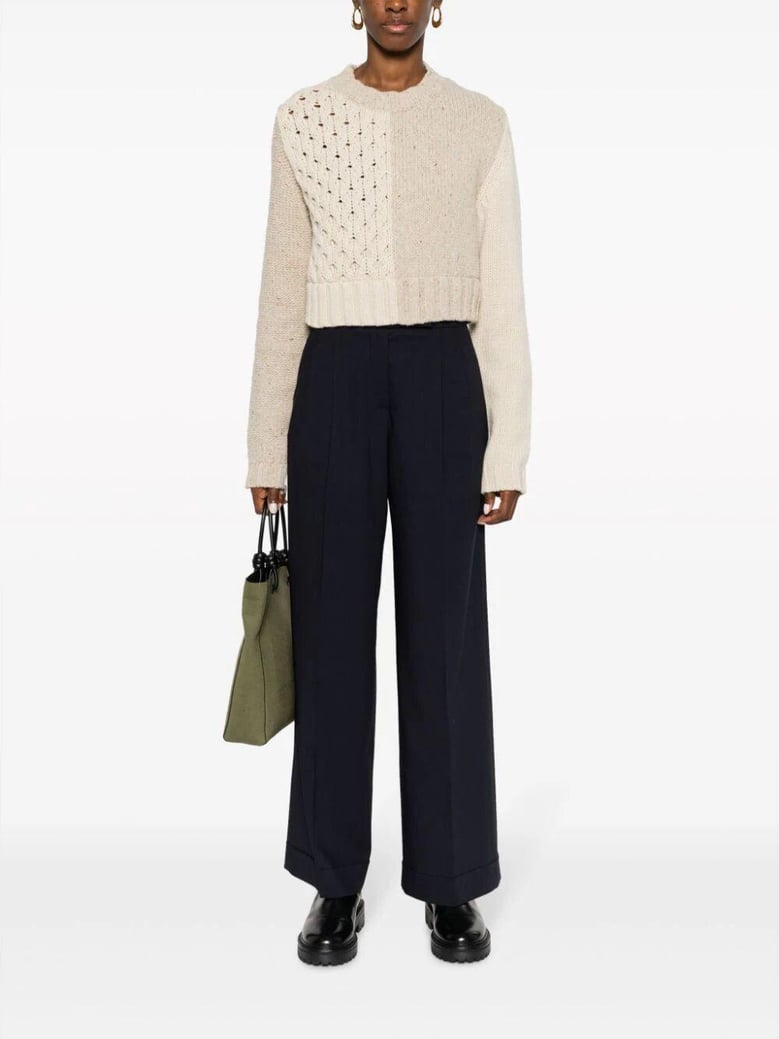 stretch wool trousers by Selfnex