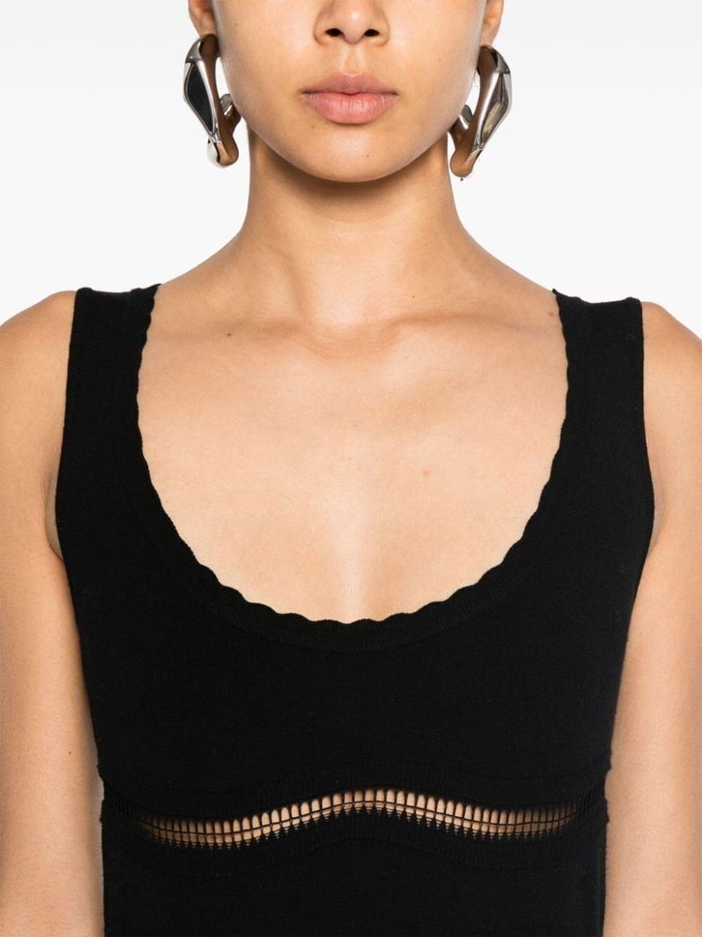 knit tank top dress by Selfnex