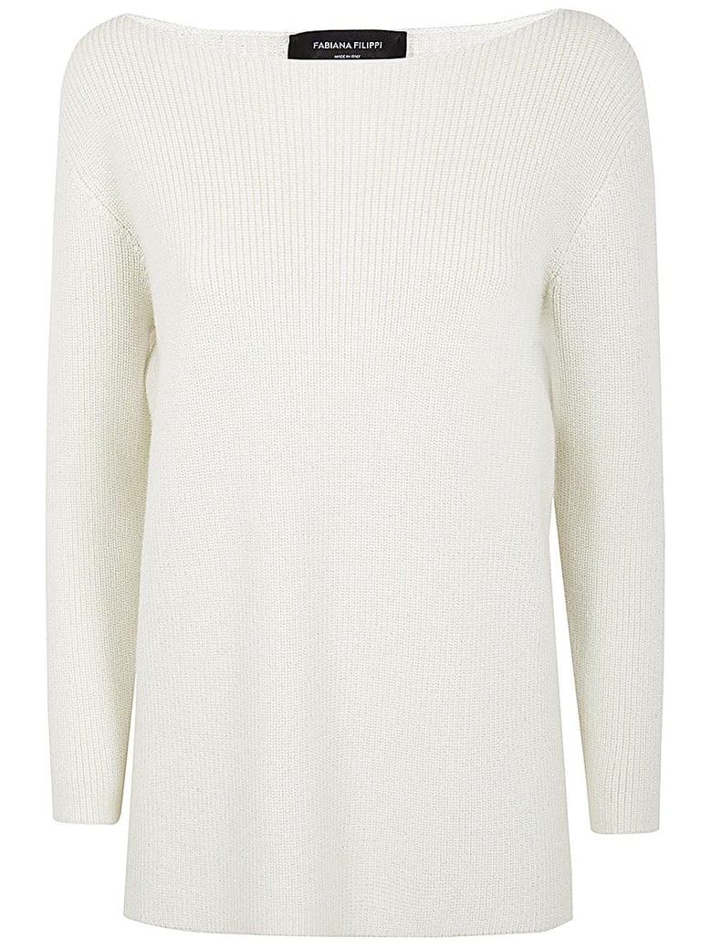 lurex long sleeve sweater by Selfnex