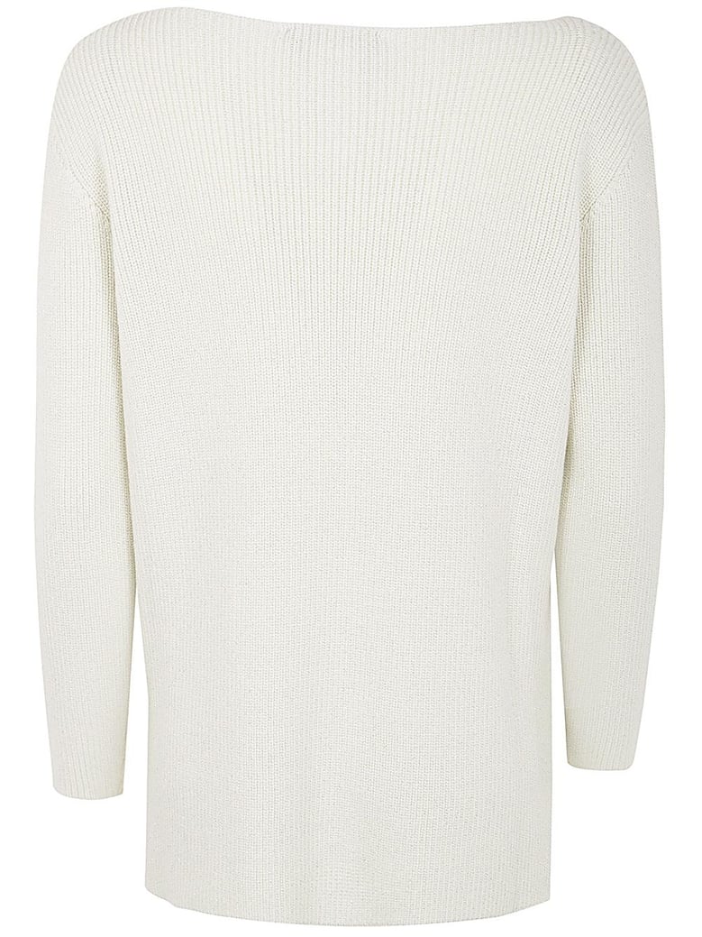 lurex long sleeve sweater by Selfnex