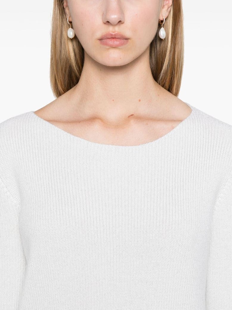 lurex long sleeve sweater by Selfnex