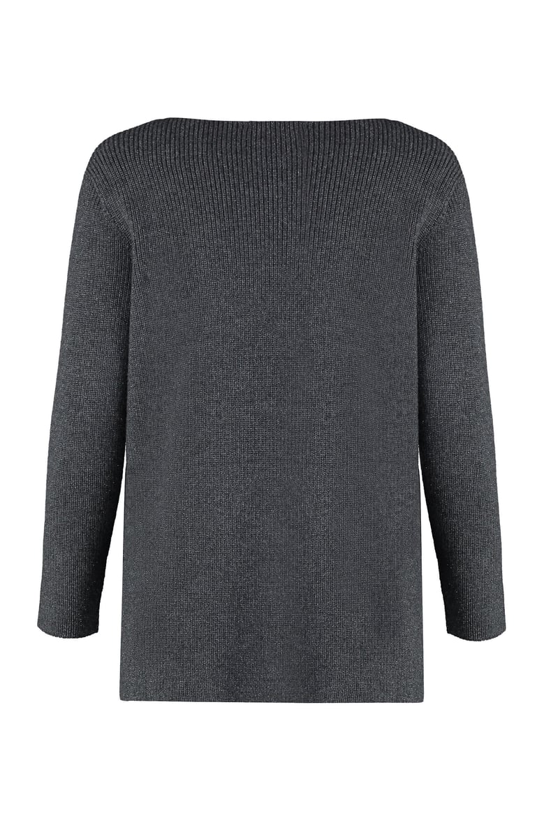 lurex long sleeve sweater by Selfnex
