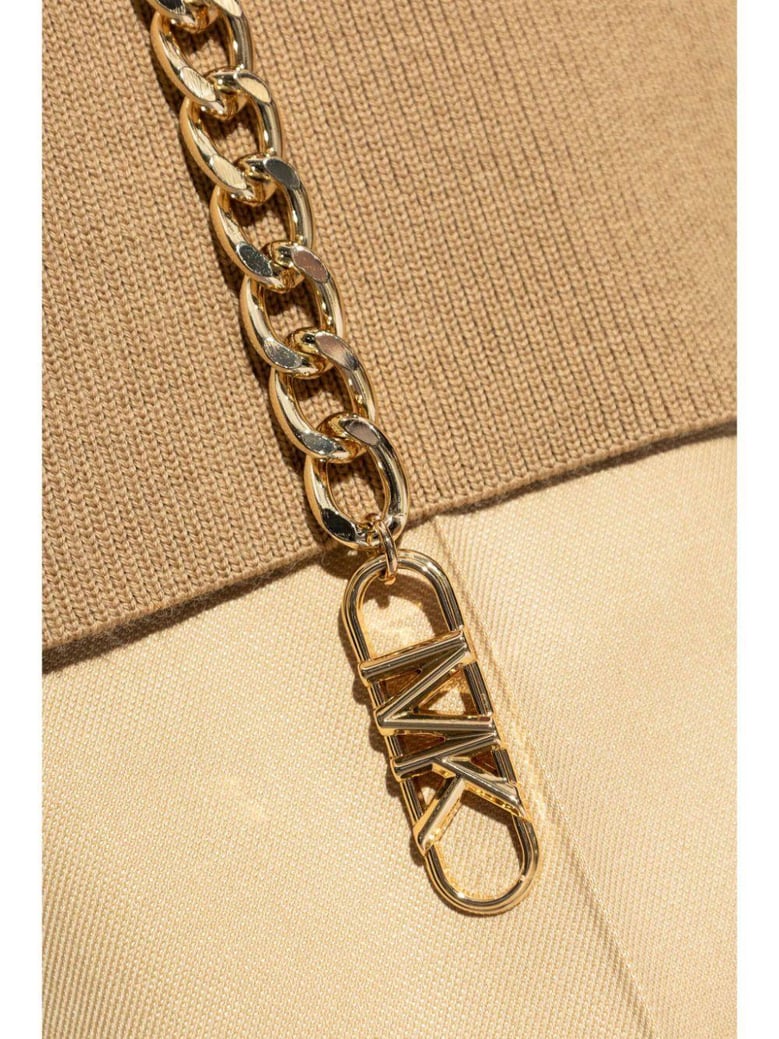empire chain belt cardigan by Selfnex