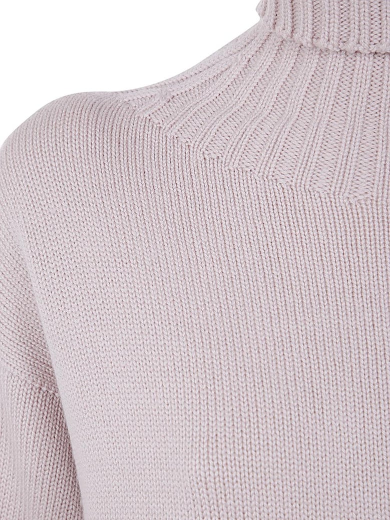 long sleeves turtle neck oversized sweater by Selfnex