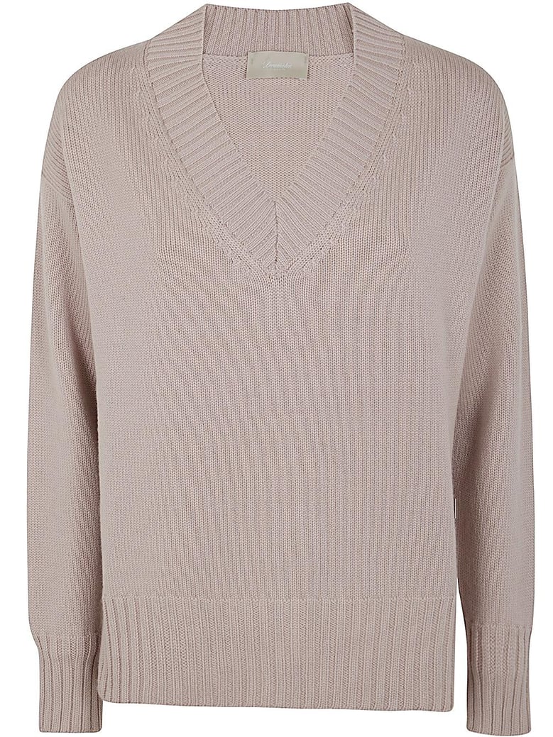 long sleeves v neck oversized sweater by Selfnex