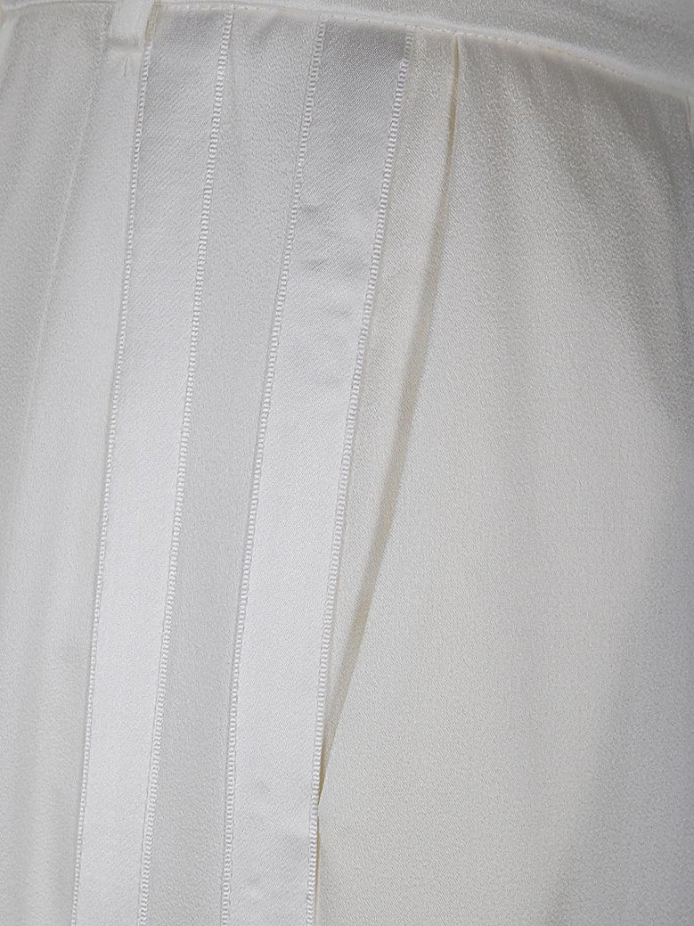 white acetate viscose pants by Selfnex