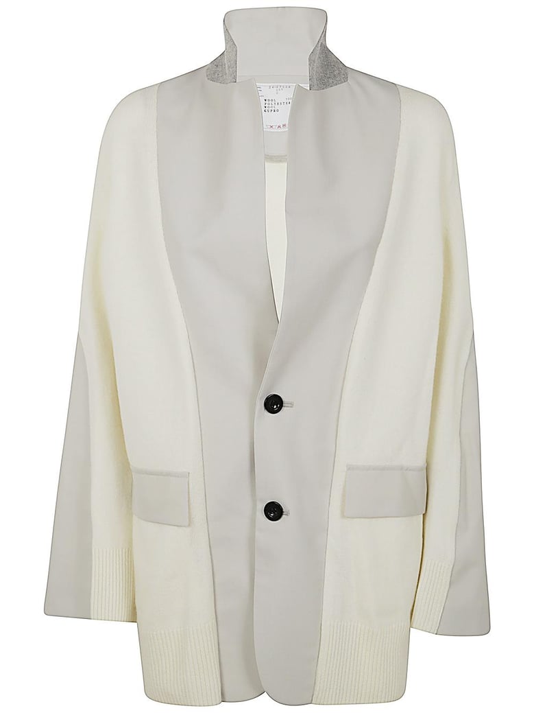 suiting x knit jacket by Selfnex