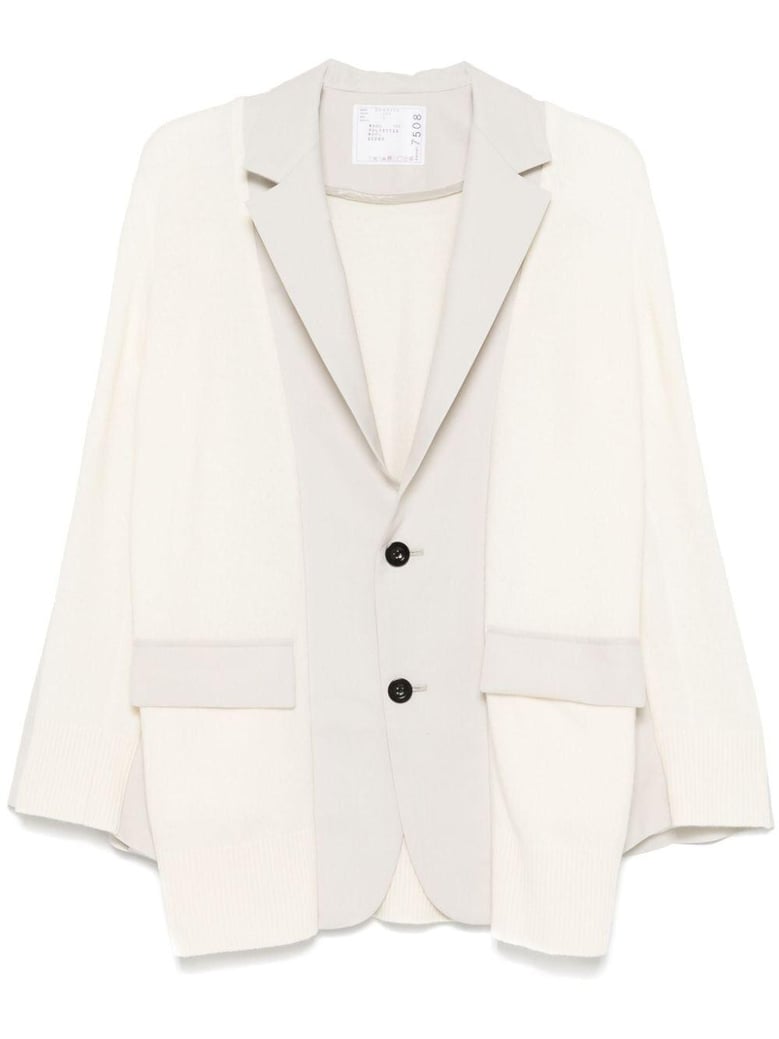 suiting x knit jacket by Selfnex