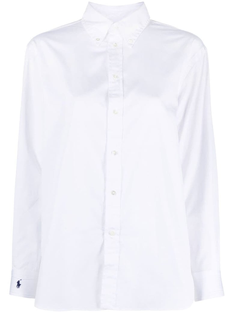 long sleeves ligh st-button front shirt by Selfnex