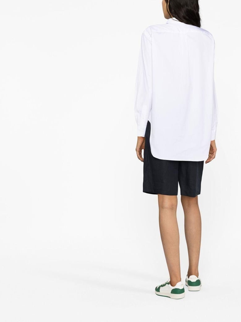 long sleeves ligh st-button front shirt by Selfnex